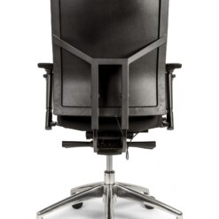 Bureaustoel Ergo 88 met volledig gestoffeerde rug en zachte comfort zitting stof zwart. Bureaustoelen MKB