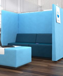 Silent Seat Box | Akoestisch meubilair | Met bank en poef. Narbutas | Bureauustoelen MKB