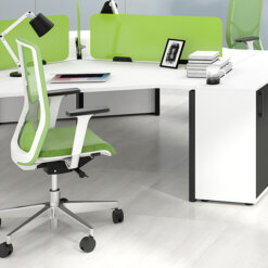 Ergo Wind bureaustoel | zwarte en witte frame uitvoering Bureaustoelen MKB | Narbutas