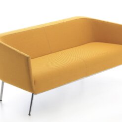 Positiva Couch lage rug 2-zitter geel. Bureaustoelen MKB