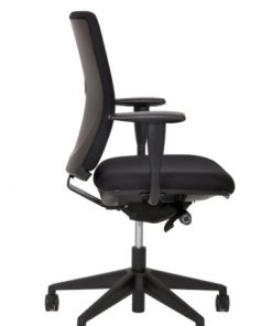 Ergo 32/33 met vaste rug in stof zwart Bureaustoelen MKB