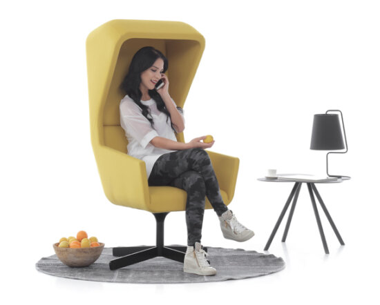 Positiva Chair met hoge rug en kap tbv privacy