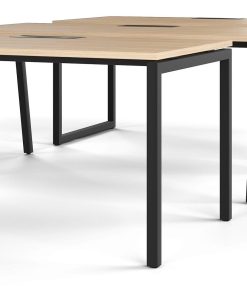 Bureau Nova 74 - N-poot en A-poot en O-poot, kleru zwart en amber Eiken blad | Narbutas | BureaustoelenMKB