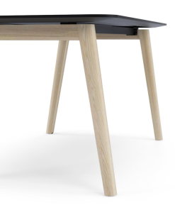 Nova Wood blad zwart poten eiken - Narbutas Bureaustoelen mkb