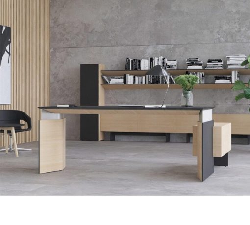 Move & Lead zwart blad eiken fineer binnenzijde met sideboard