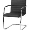 Visit 93 vergaderstoel in Eco leer zwart Bureaustoelen MKB
