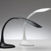 Flexlite Bureaulamp met flexibele hals in zwart en wit. Bureaustoelen MKB