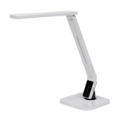 Bureaulamp Inlight met display in kleur wit. Bureaustoelen MKB