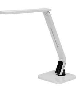 Bureaulamp Inlight met display in kleur wit. Bureaustoelen MKB