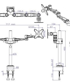 Plan M dubbel afmetingen