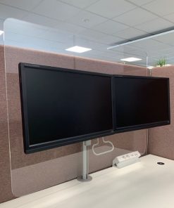 Plexi beeldscherm duo