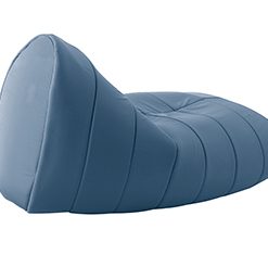 Sitt zack blauw zijkant. Bureaustoelen MKB