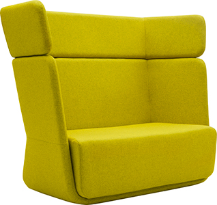 Baket Sofa hoge rug kleur geel Bureaustoelen MKb