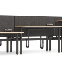 Duo zit sta bureau Motion white oak