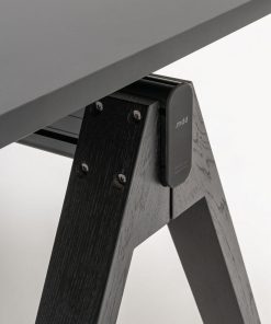 Viga Executive Dark Oak poot - Fenix blad zwart