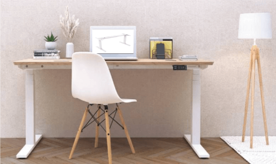 Zit-sta burae Ergo Swift frame kleur wit in compositie met stoel