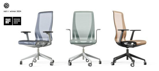 D-Chair Office combinatie van kleuren - Bureaustoelen MKB