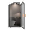 Silent Box Cottage Grijs deur open