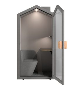 Silent Box Cottage Grijs deur open