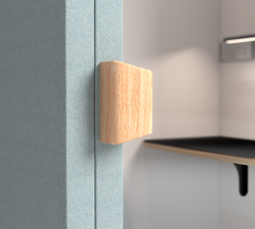 Silent Box Cottage Groen detail deurknop