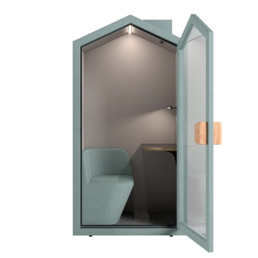 Silent Box Cottage Groen deur open