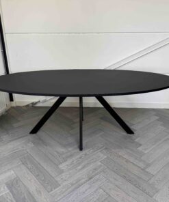 Vergadertafel 220x110cm ovaal - Showroom model