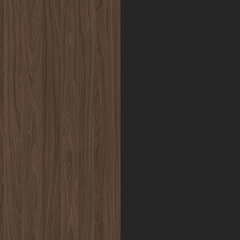 Blad Dark Walnut - Rand Black